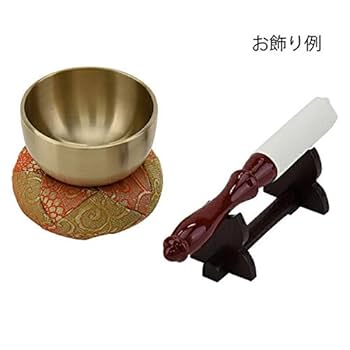Amazon｜【お仏壇のはせがわ】 仏壇 仏具 リン棒 リン 木製 朱